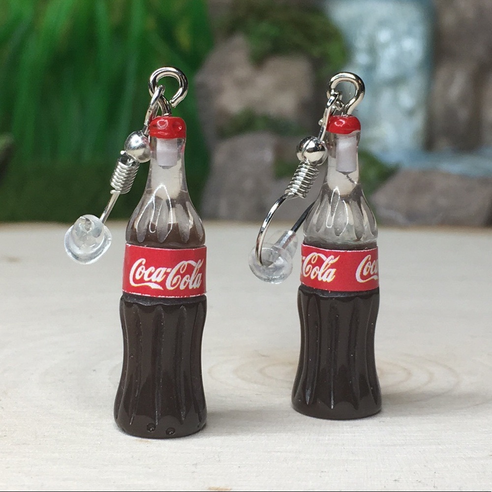 Coca Cola Bottle Earrings - Picture 3 of 8